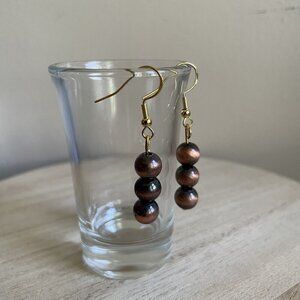 Belinda Beaded Earrings boho chic handmade casual gold silver delicate lightweig